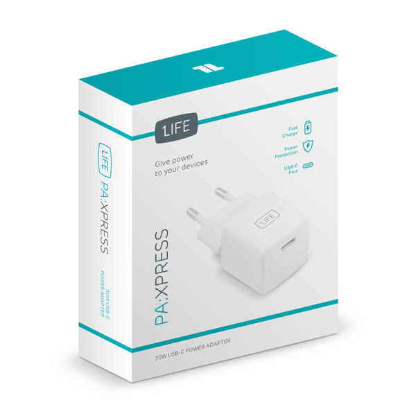 1Life pa:xpress 30W USB-C Power Adapter